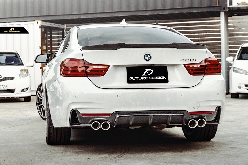 BMW F32- M4 style Carbon trunk spoiler 03